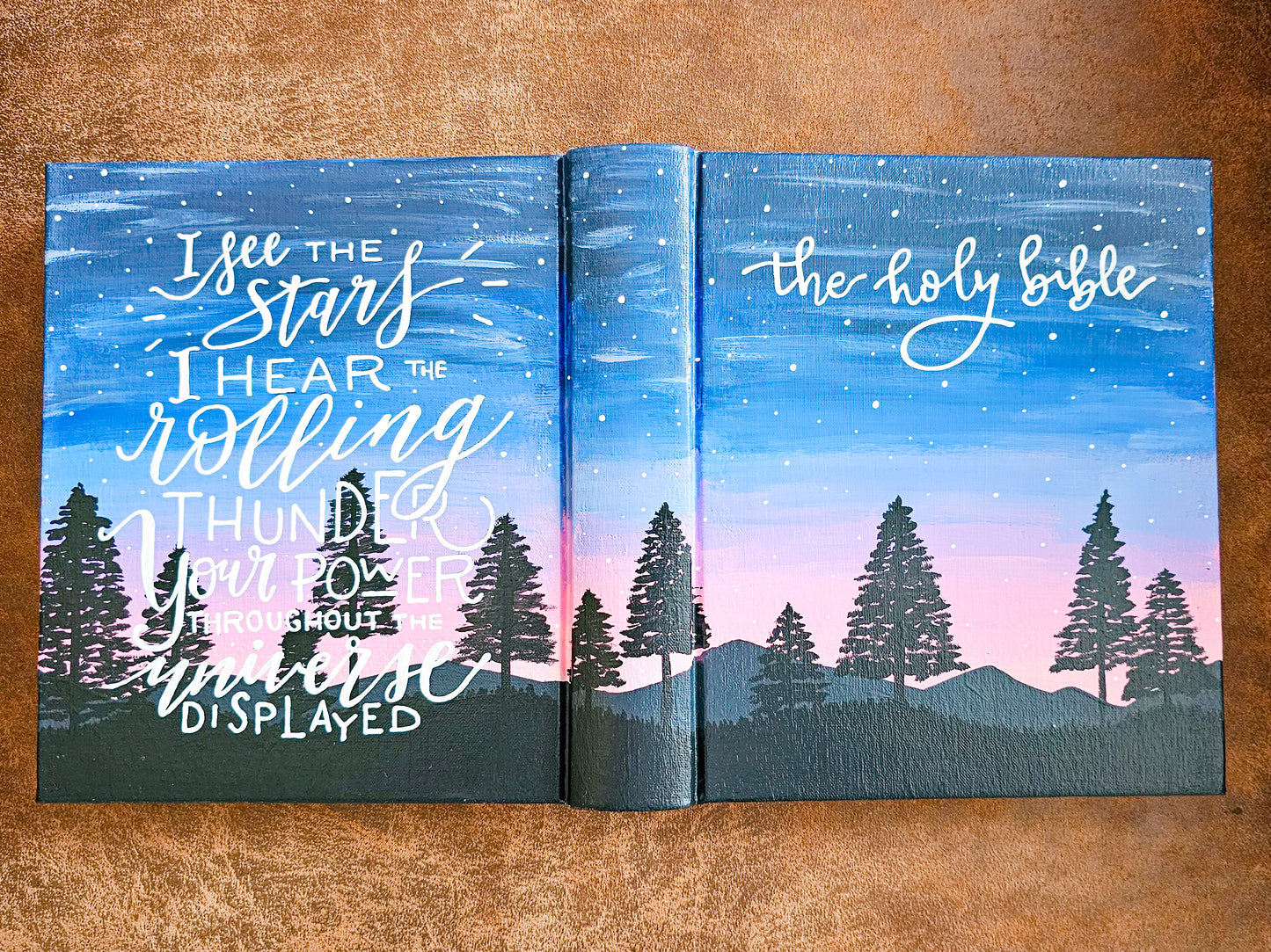 Hand Painted Bible - How great thou art