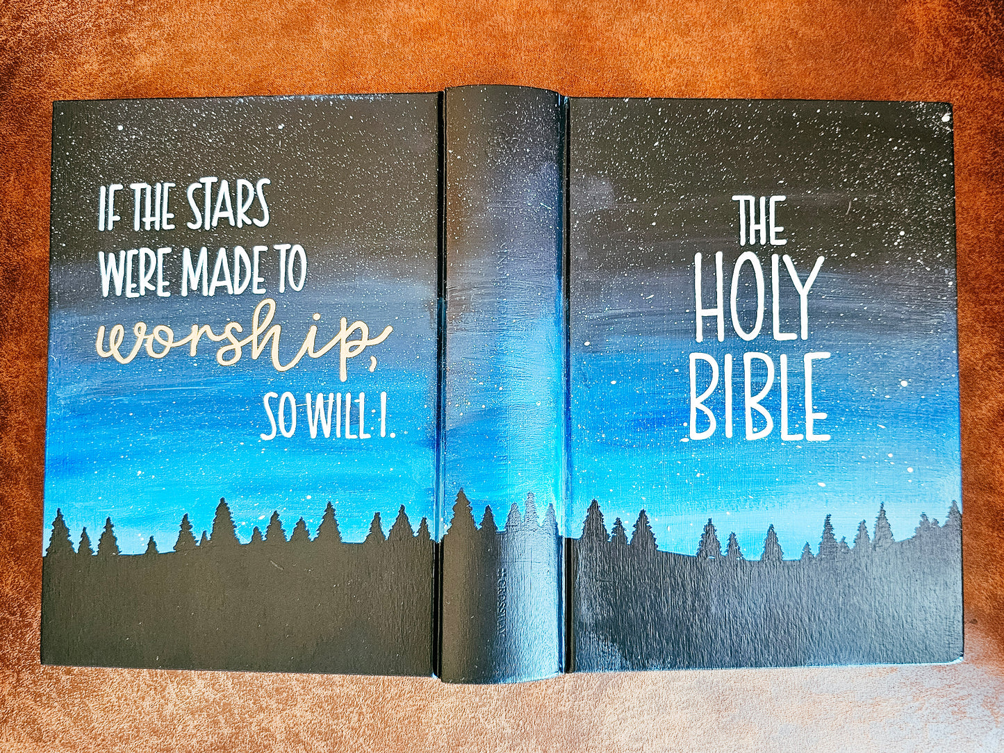 Hand Painted Bible - Stars