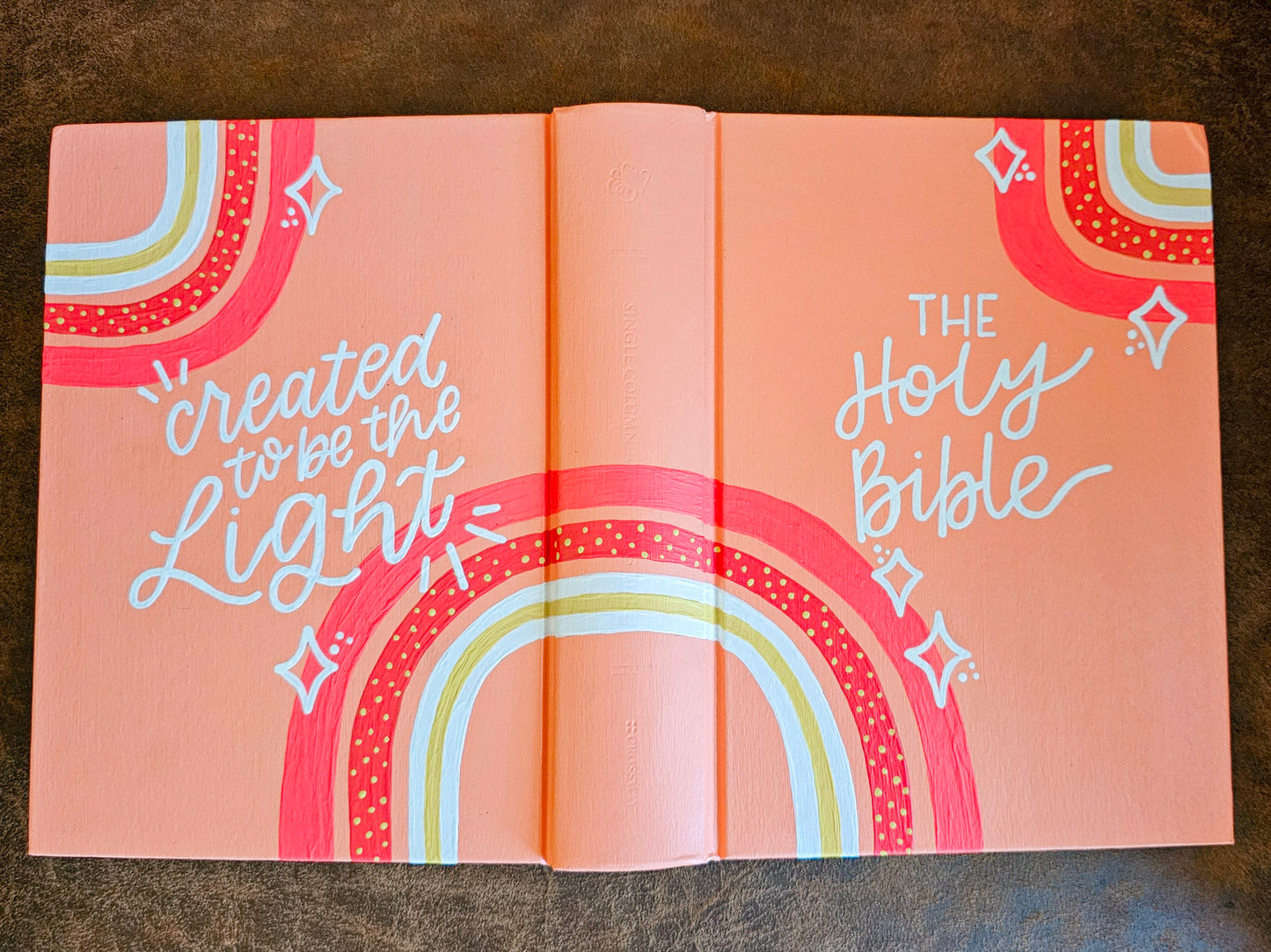 Hand Painted Bible - Created to be the light