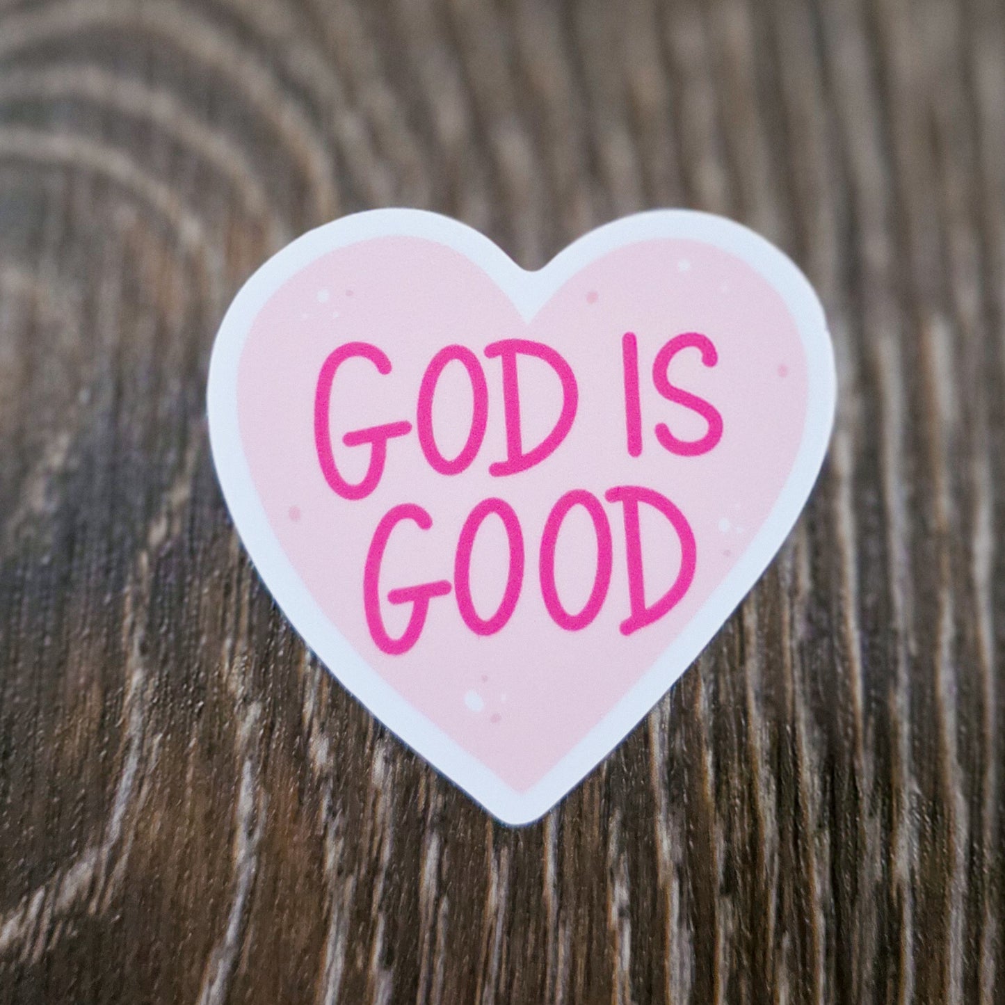 God is Good (Heart) Sticker