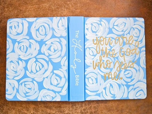 Hand Painted Bible - You are the God who sees me