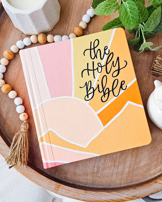Hand Painted Bible - Sunset