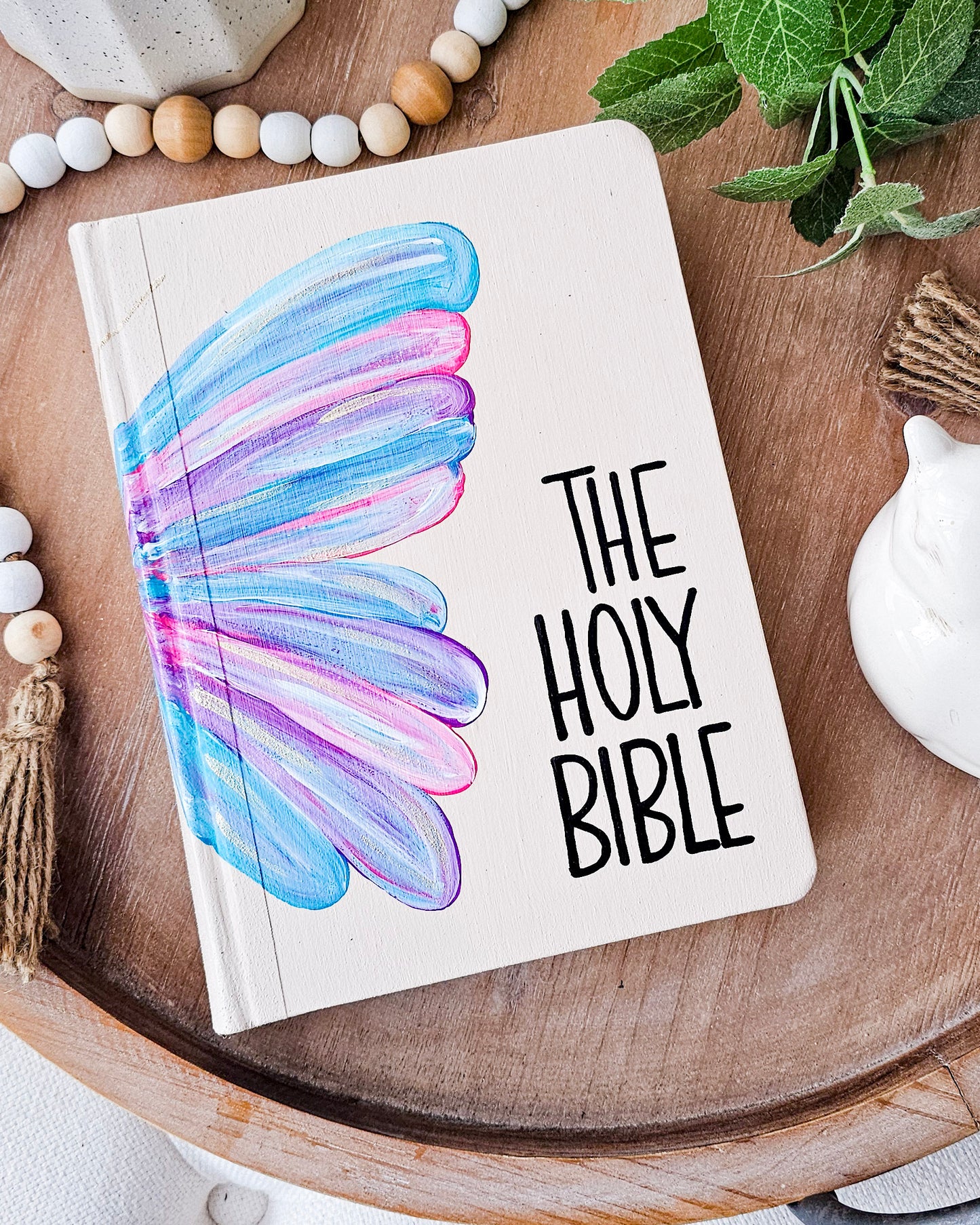 Hand Painted Bible - Butterfly