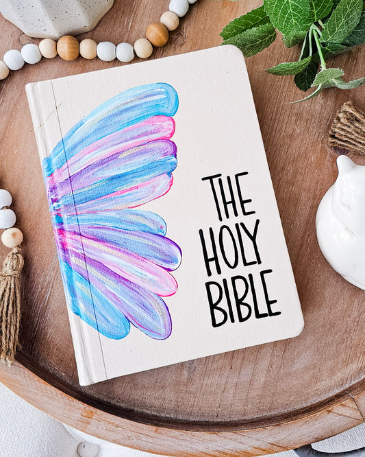 Hand Painted Bible - Butterfly