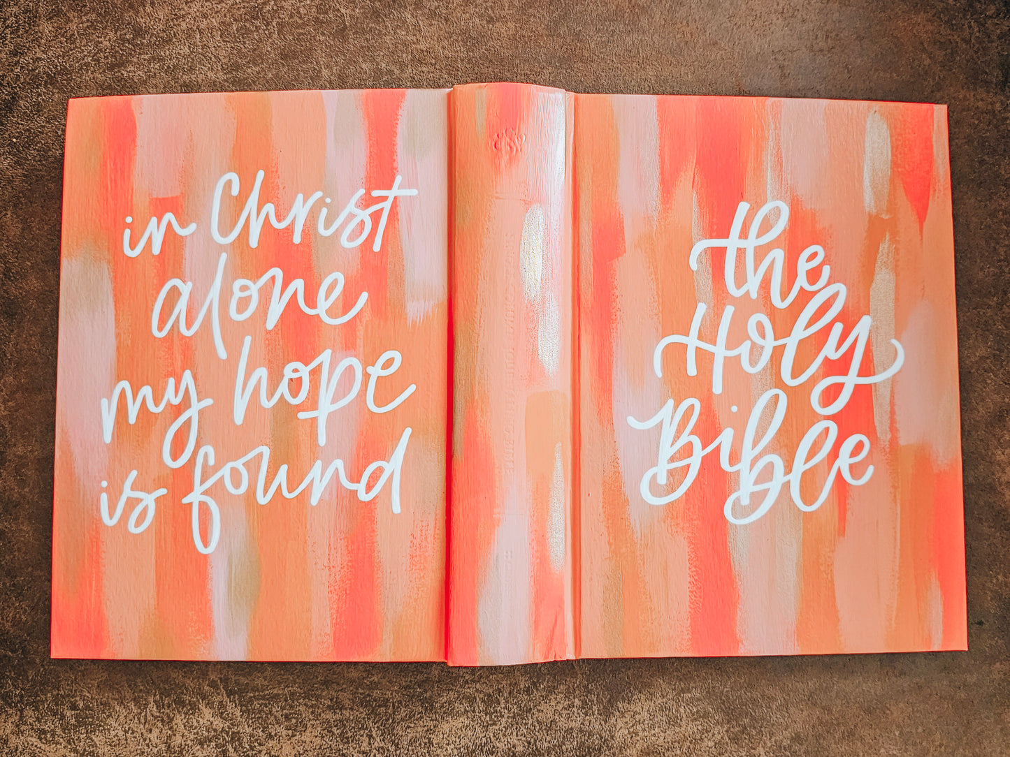 Hand Painted Bible - In Christ alone