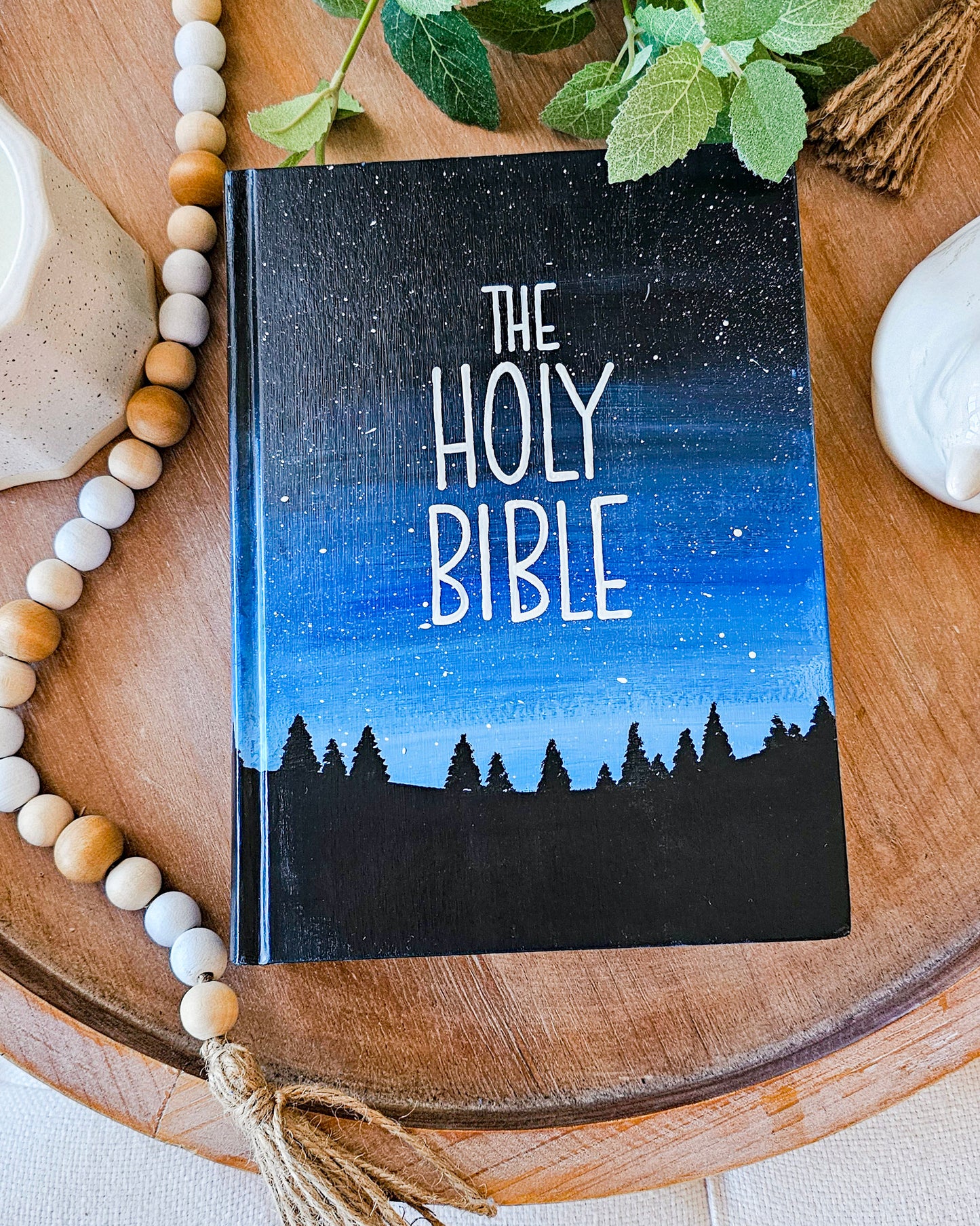 Hand Painted Bible - Stars