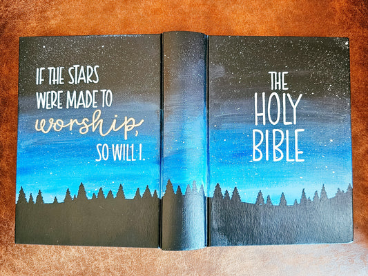 Hand Painted Bible - Stars