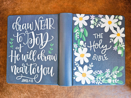 Hand Painted Bible - James 4:8