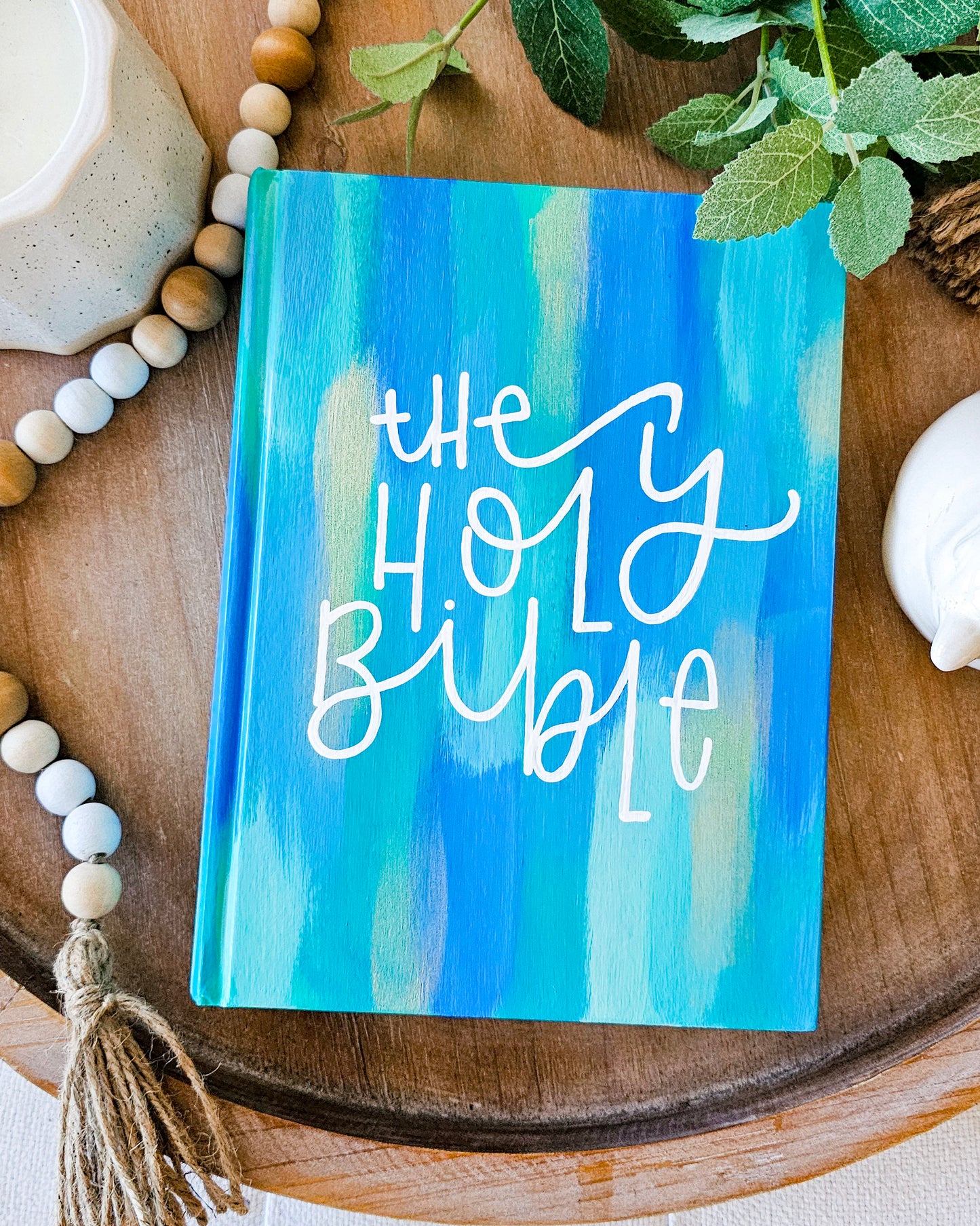 Hand Painted Bible - Waves