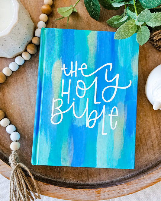 Hand Painted Bible - Waves