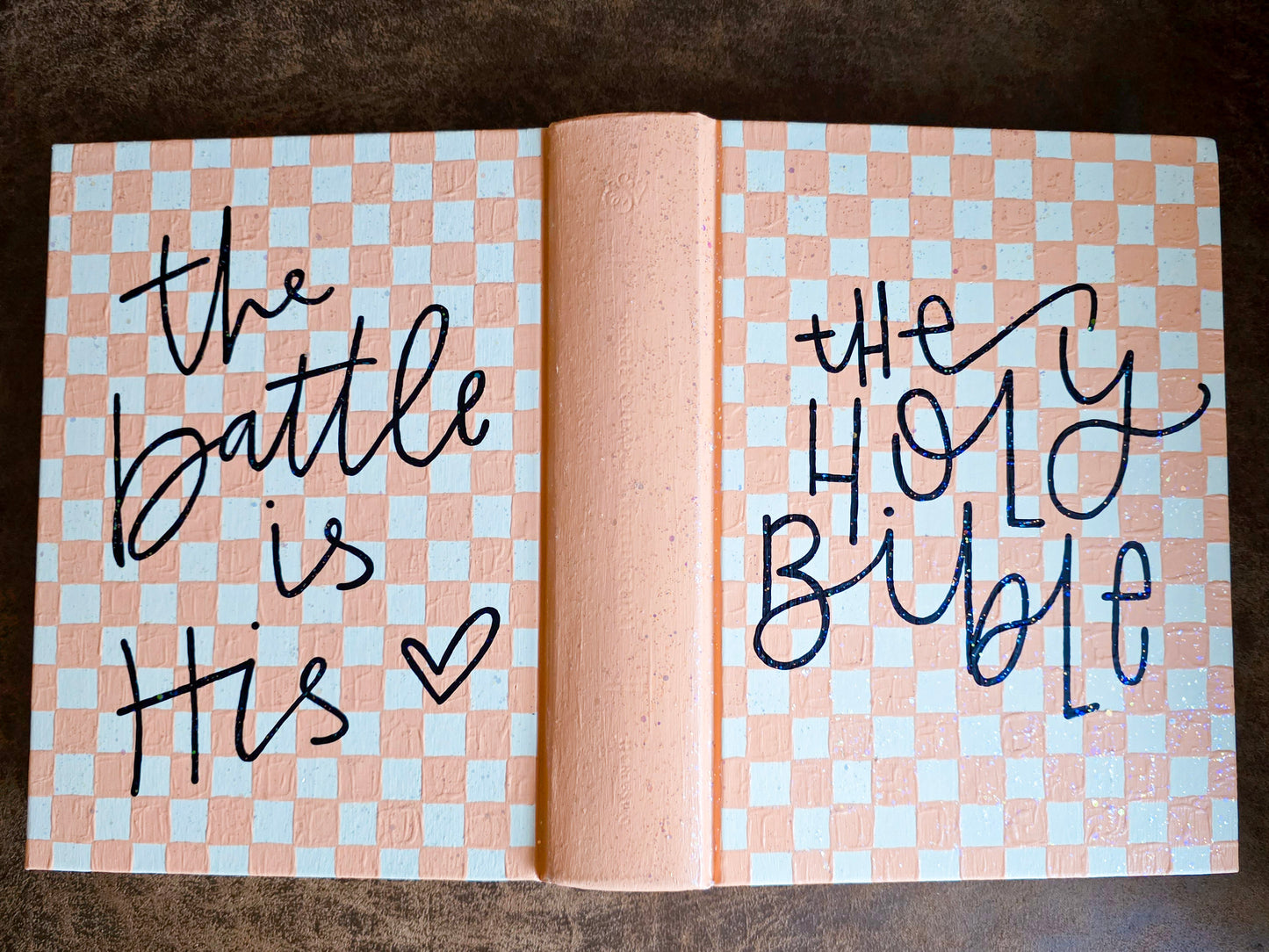 Hand Painted Bible - The battle is His