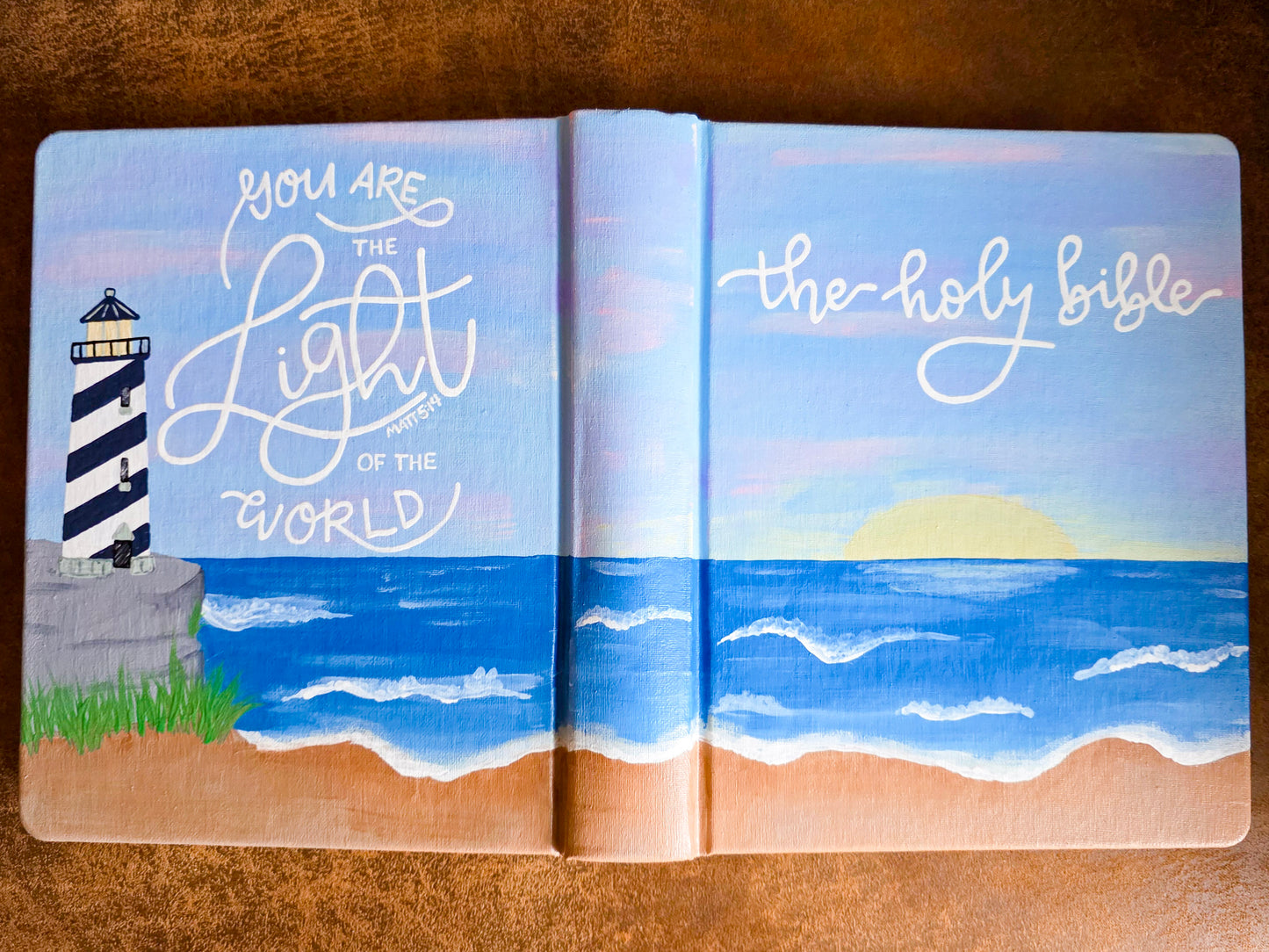 Hand Painted Bible - Light of the world