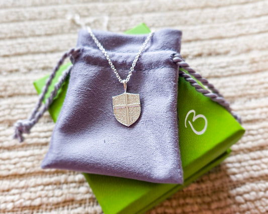 Sterling Silver Shield Necklace