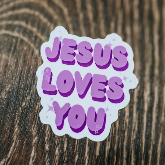 Jesus Loves You Sticker