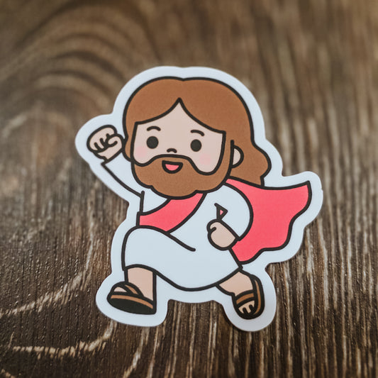 Super Jesus Sticker
